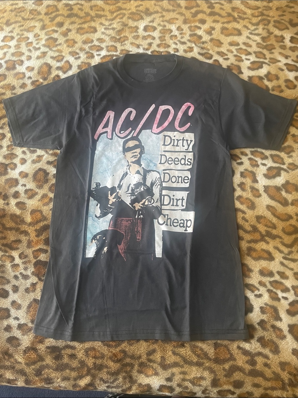 AC/DC Dirty Deeds Done Dirt Cheap Black Graphic Tee